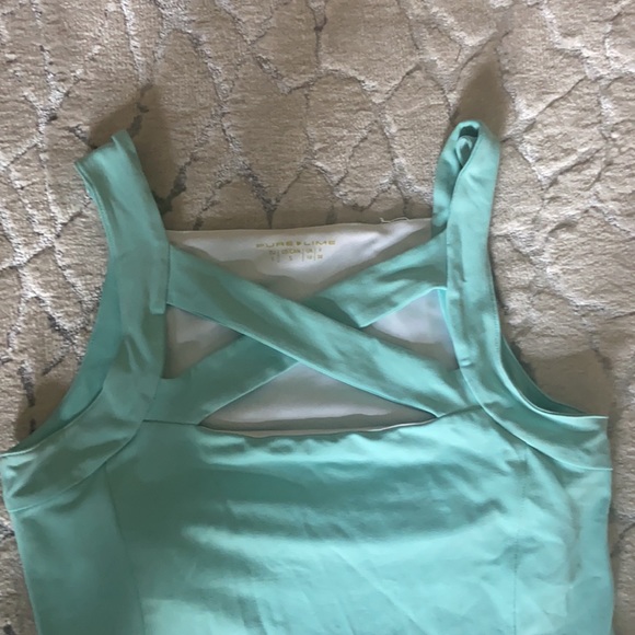 Pure lime tennis dress - Picture 3 of 4